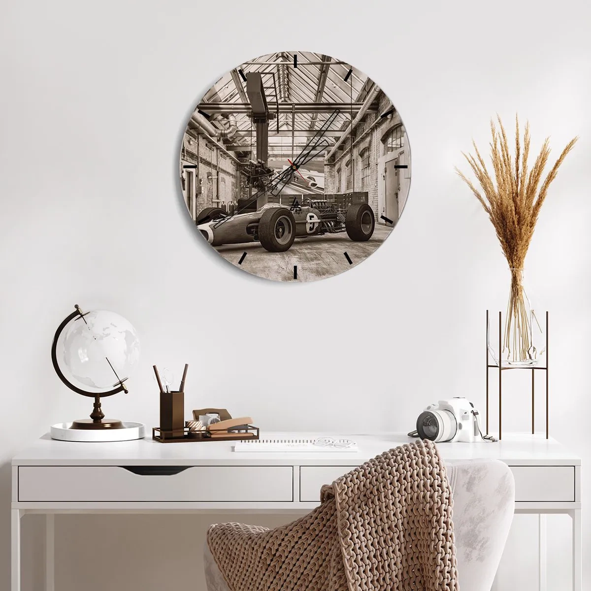 Wanduhr - Glasuhr - Die Siegerruhe - 40x40 cm