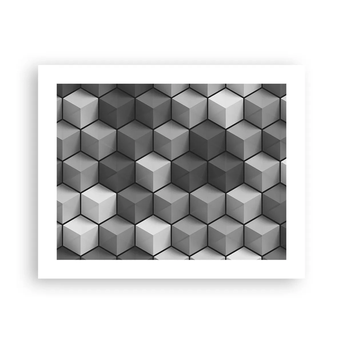 Poster - Kubistisches Puzzle - 50x40 cm