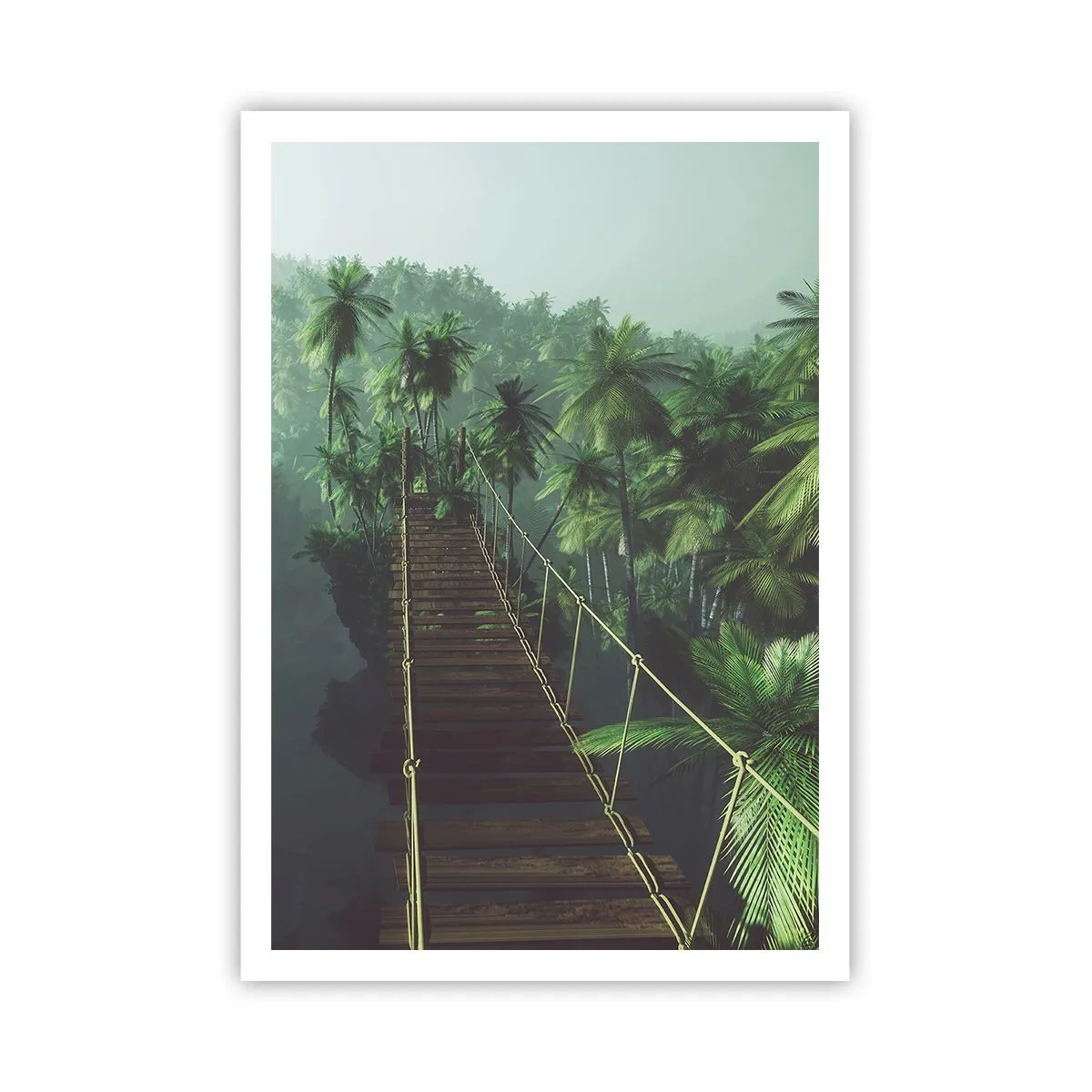 Poster - Über der Brandung des Grüns - 70x100 cm