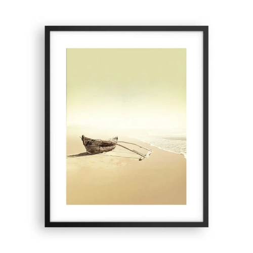 Poster in einem schwarzem Rahmen - Erinnerung an die Südsee - 40x50 cm