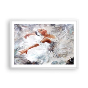 Poster in einem weißen Rahmen - Zart und leicht wie Tüll - 70x50 cm