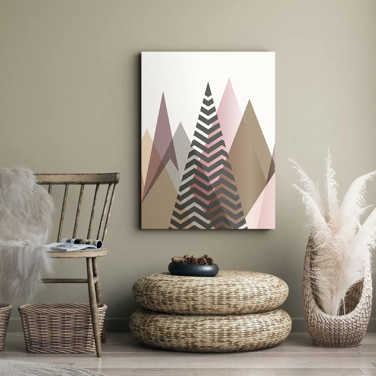 Bild auf Leinwand - Leinwandbild - Pyramidale Aussicht - 55x100 cm