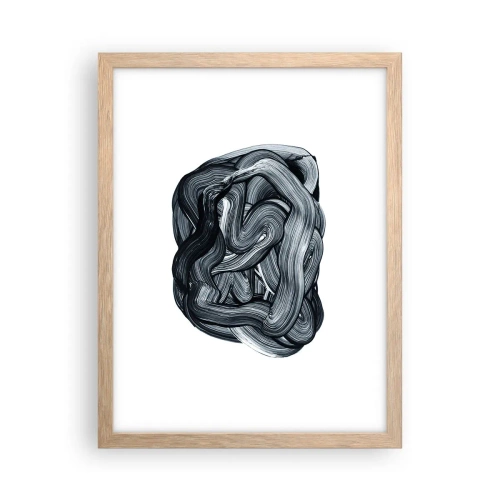 Poster in einem Rahmen aus heller Eiche - Es ist nicht so einfach - 30x40 cm