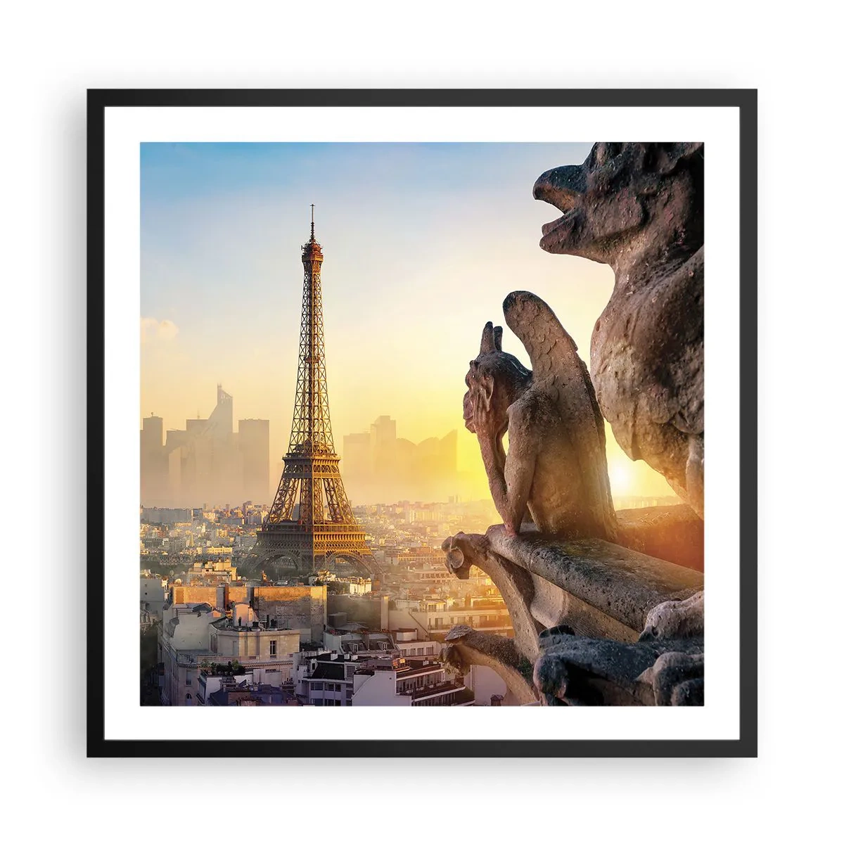 Poster in einem schwarzem Rahmen - Vieles hat sich geändert ... - 60x60 cm