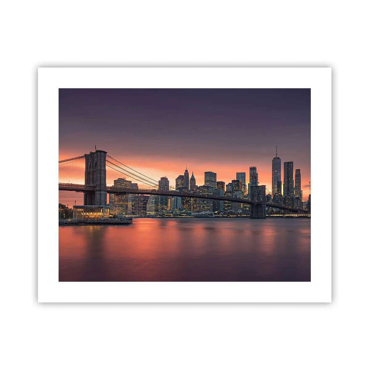 Poster - Eingetaucht in lila Stille - 50x40 cm