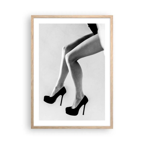 Poster in einem Rahmen aus heller Eiche - Ewige Weiblichkeit - 50x70 cm