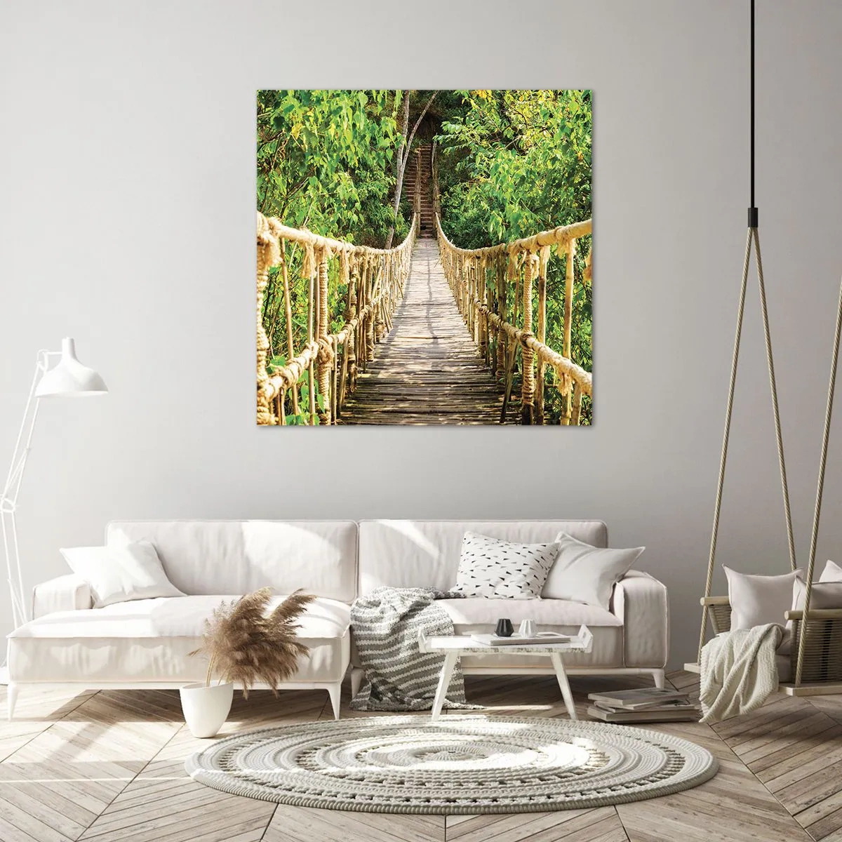 Bild auf Leinwand - Leinwandbild - Im Grünen ausgesetzt - 30x30 cm