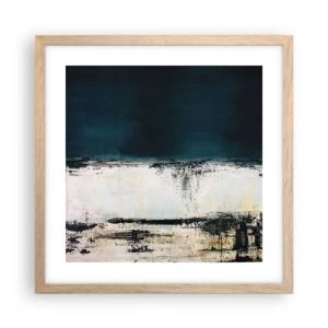 Poster in einem Rahmen aus heller Eiche - Horizontale Komposition - 40x40 cm