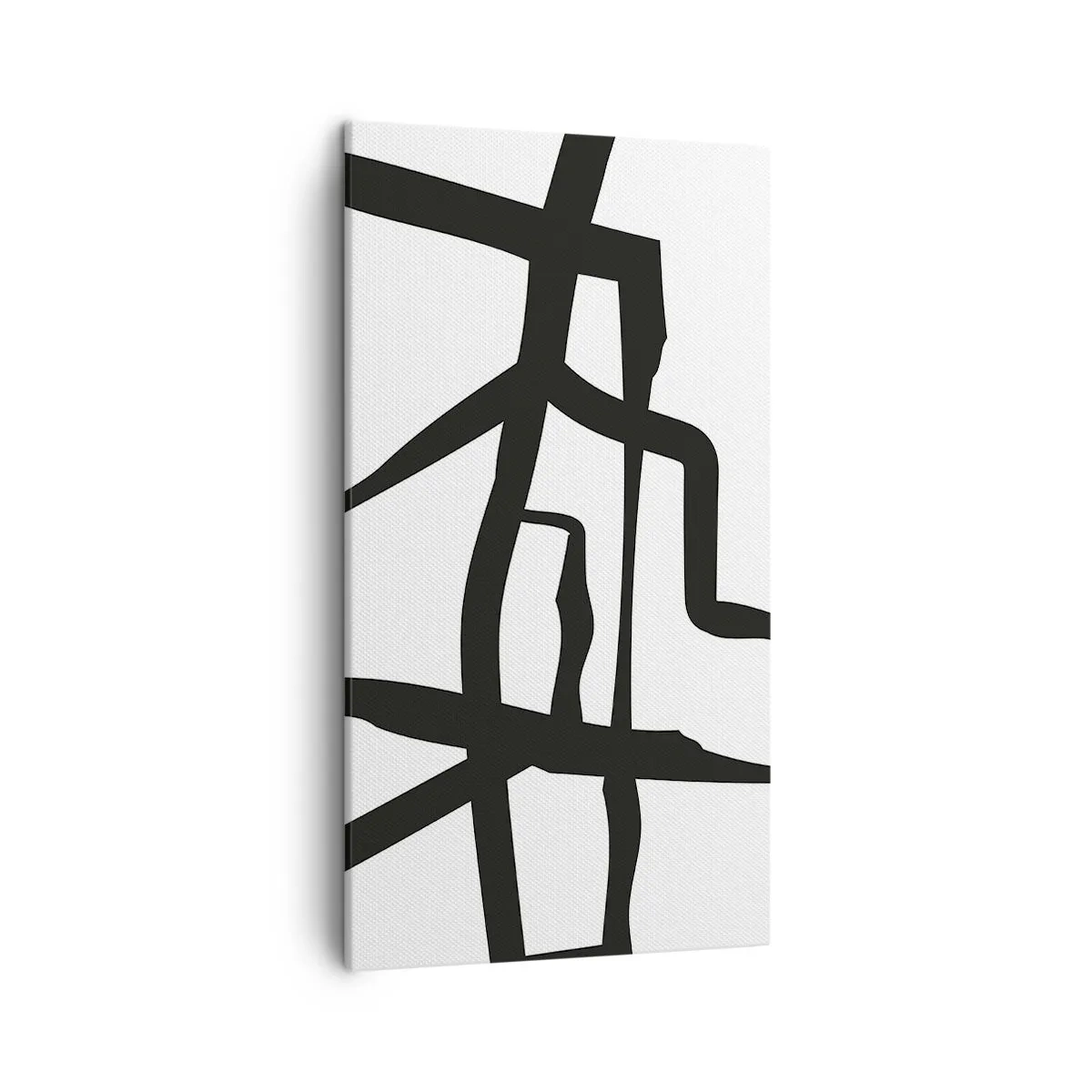 Bild auf Leinwand - Leinwandbild - Schwarz-Weiß-Design - 45x80 cm