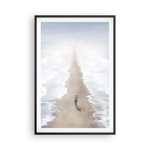 Poster in einem schwarzem Rahmen - Glänzende Zukunft - 61x91 cm