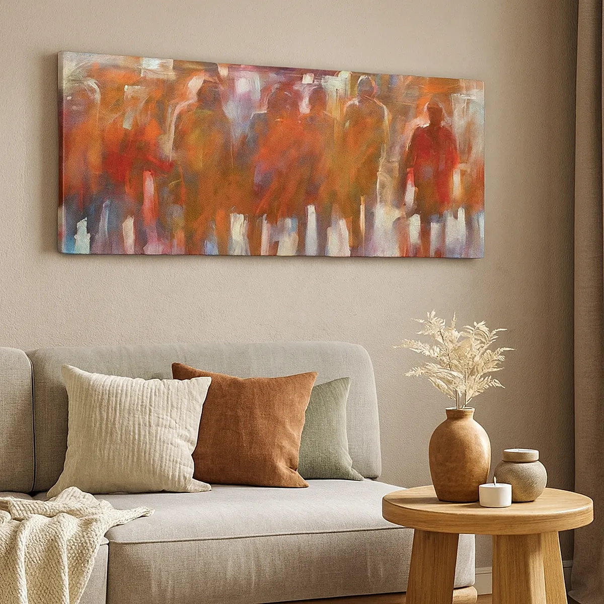 Bild auf Leinwand - Leinwandbild - Auch bei Regen und Nebel - 30x30 cm