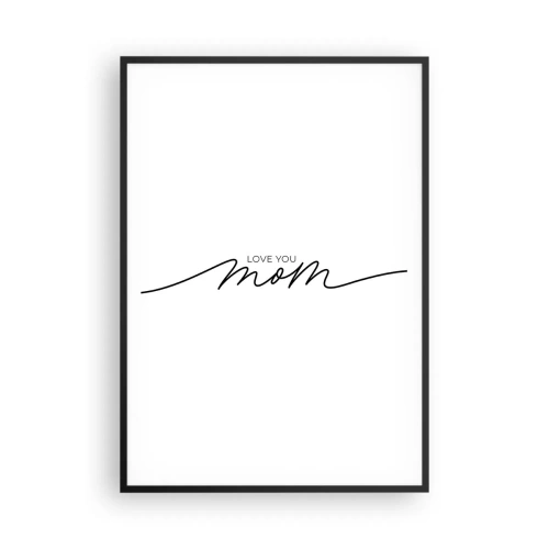 Poster in einem schwarzem Rahmen - Große Emotionen - 70x100 cm