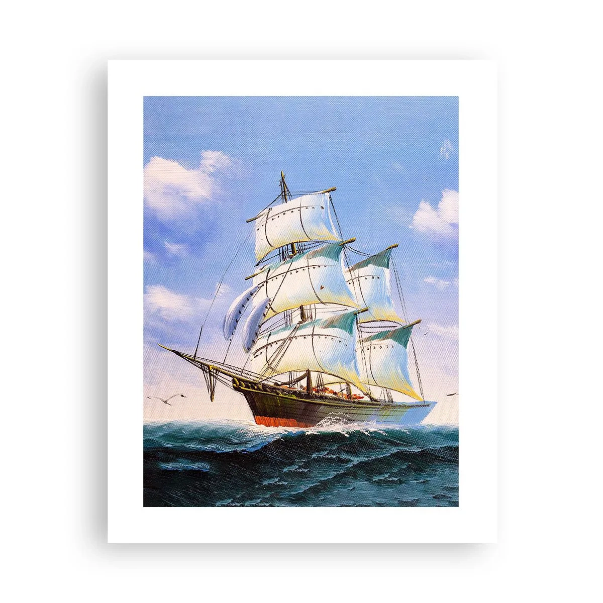 Poster - Mit Stolz mit dem Wind - 40x50 cm