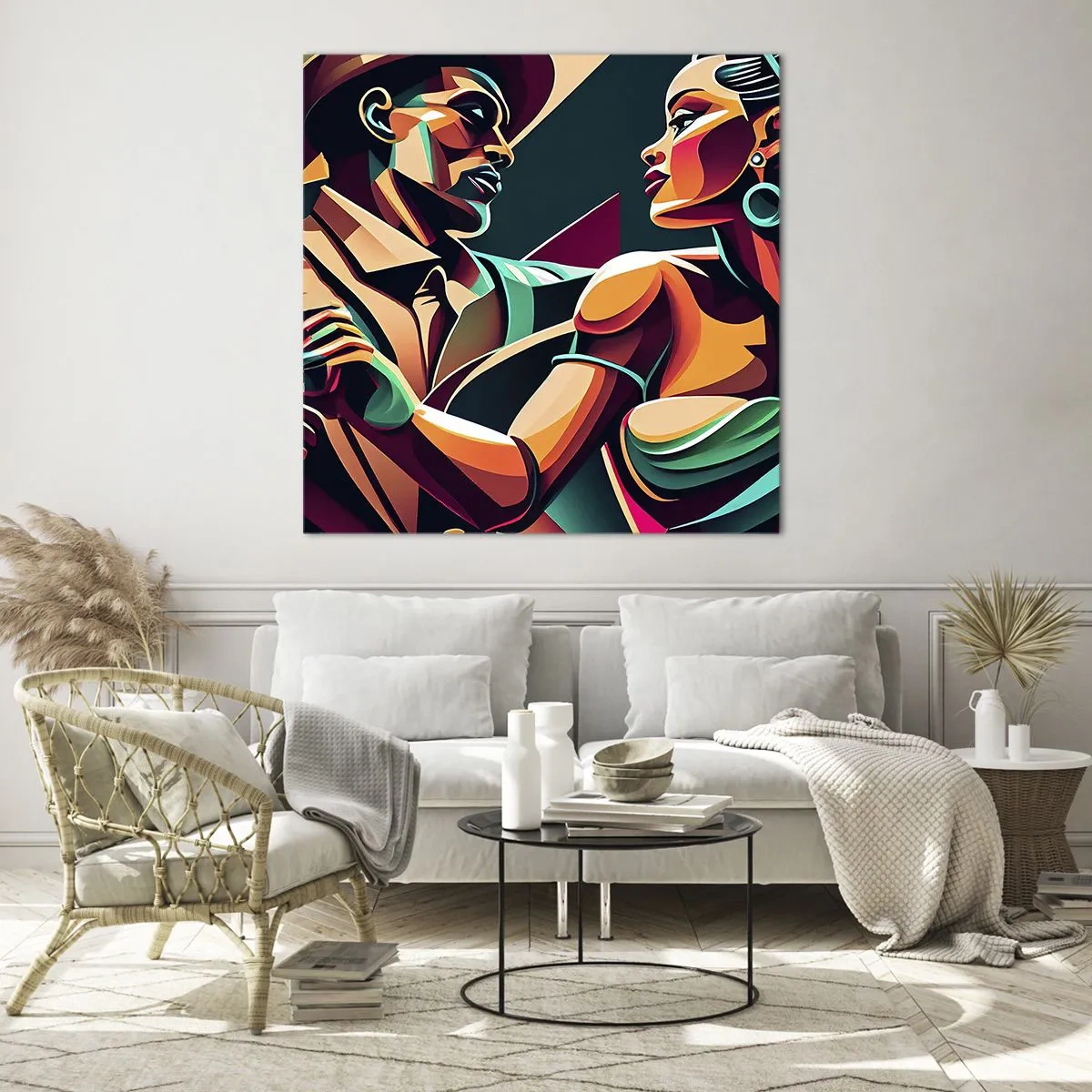 Glasbild - Bild auf glas - Im Rhythmus des Herzens - 60x60 cm