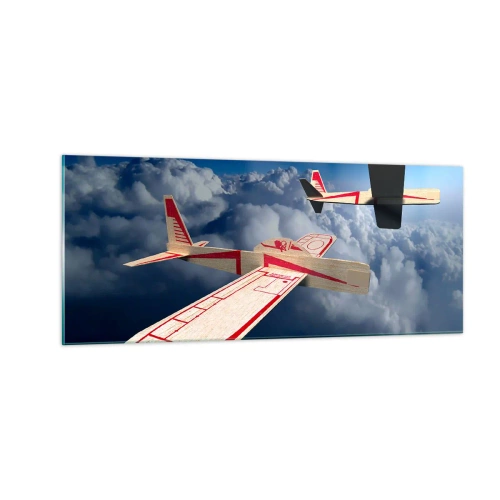 Glasbild - Bild auf glas - Noch höher, noch weiter - 100x40 cm