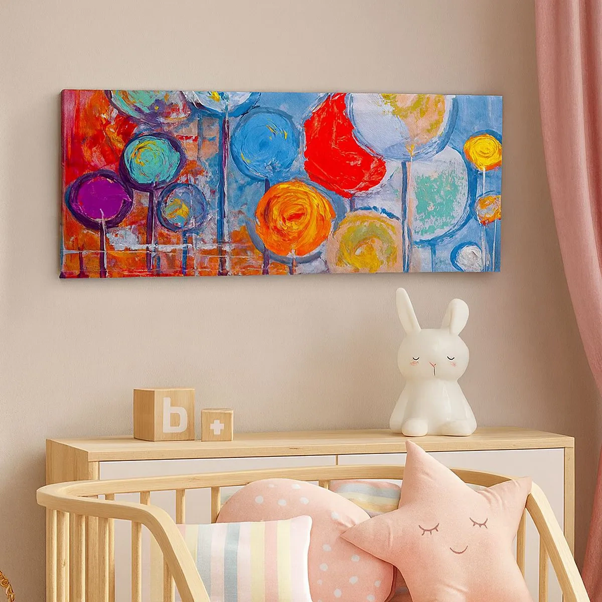 Bild auf Leinwand - Leinwandbild - Wunder am Stiel - 100x40 cm