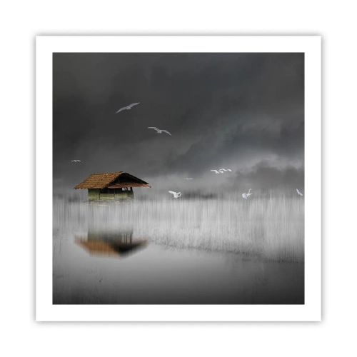 Poster - Schutz vor Regen - 60x60 cm