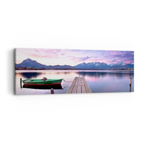 Bild auf Leinwand - Leinwandbild - Freundliche Stille - 90x30 cm