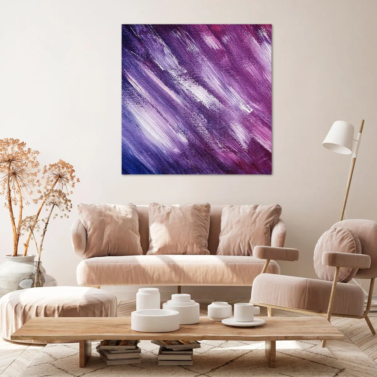 Bild auf Leinwand - Leinwandbild - Wenn der sonnige Wind weht - 40x40 cm