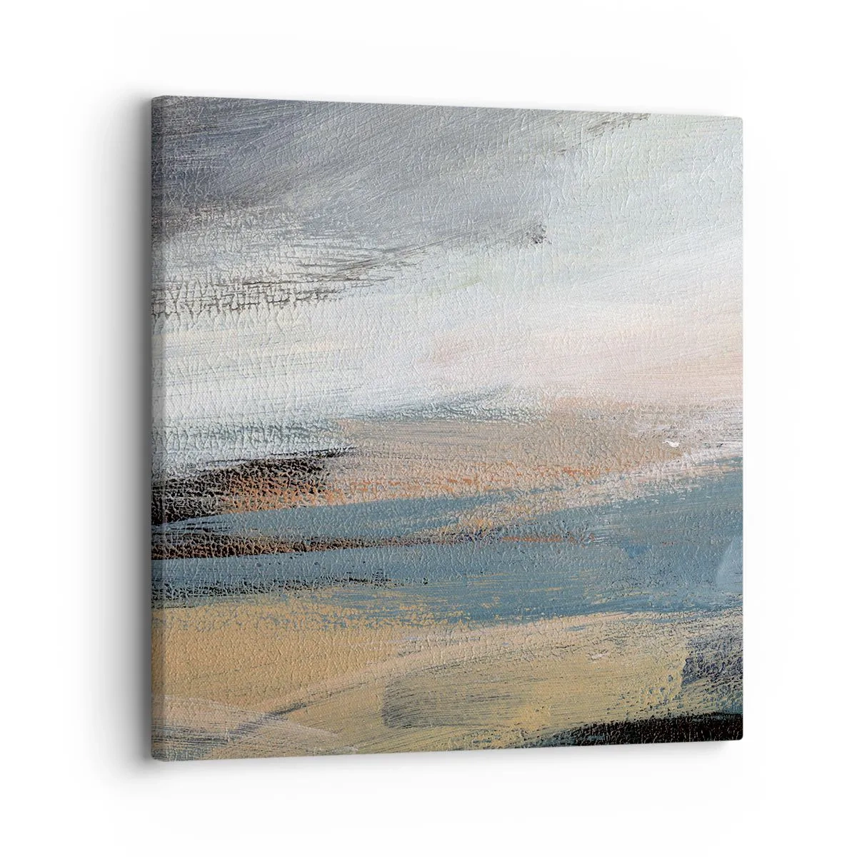 Bild auf Leinwand - Leinwandbild - Abstraktion: nördliche Landschaft - 30x30 cm