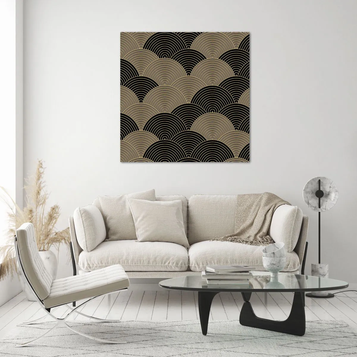 Glasbild - Bild auf glas - Einheit in der Vielfalt - 70x70 cm