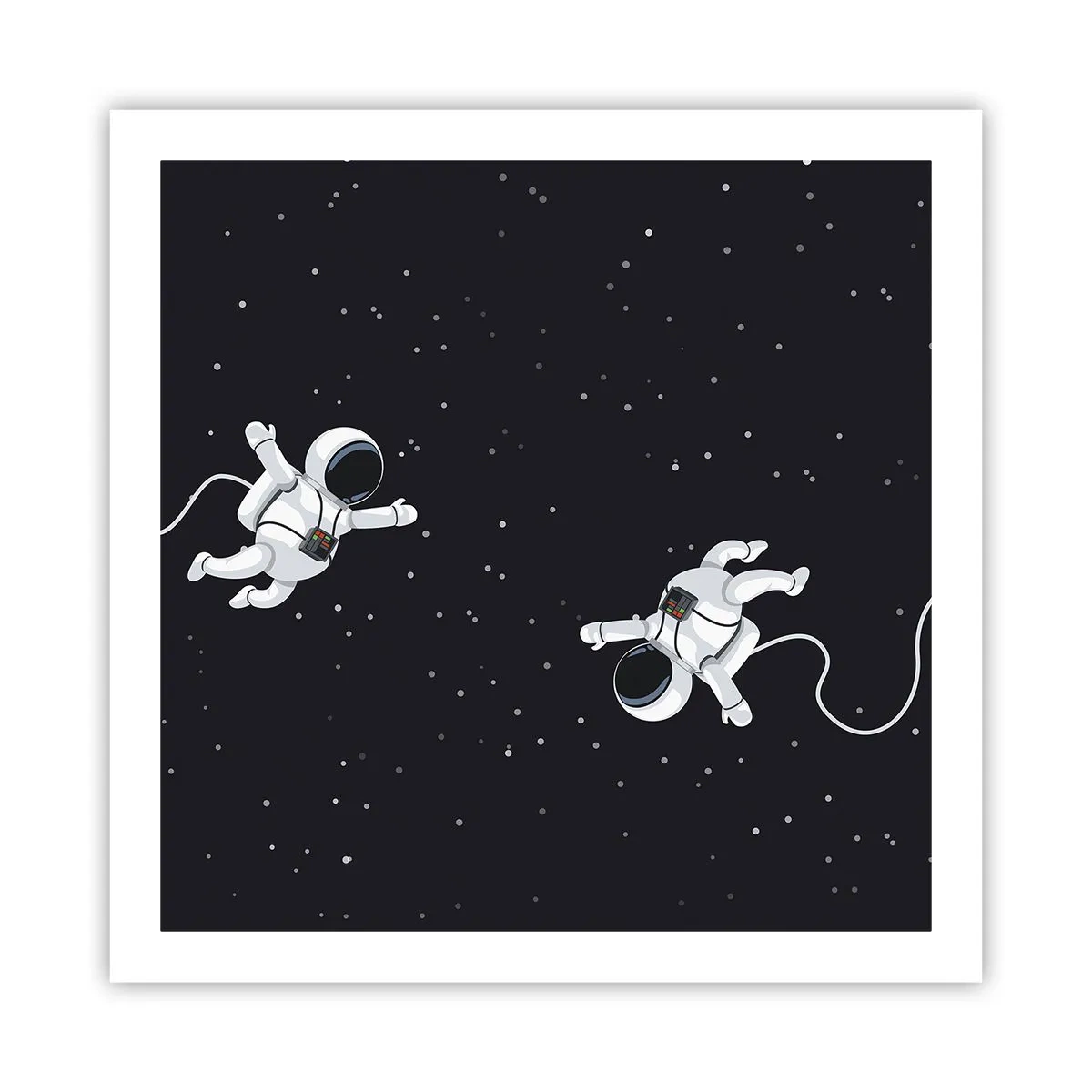 Poster - Kosmischer Tanz - 60x60 cm