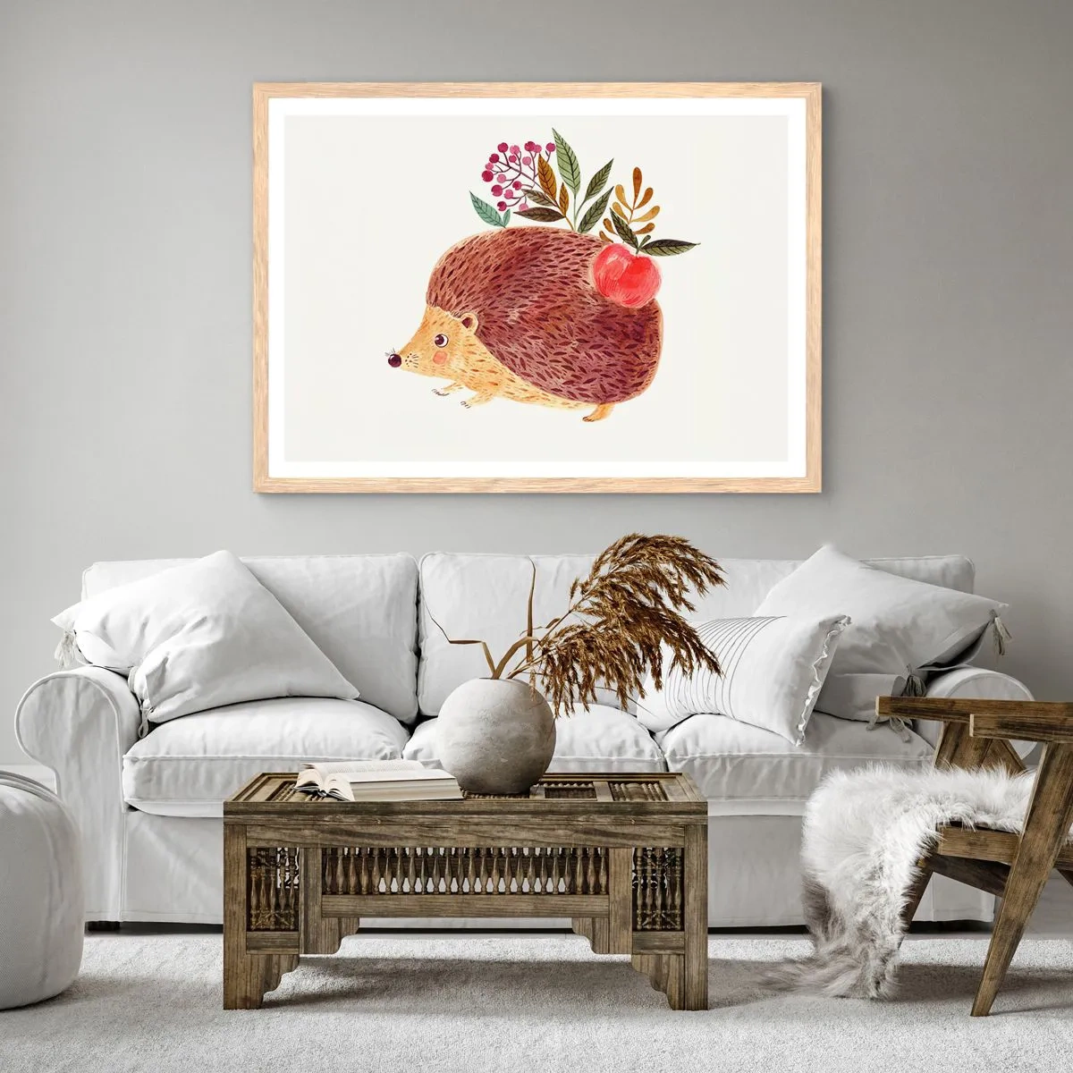 Poster in einem Rahmen aus heller Eiche - Und dann magst du mich schon - 50x40 cm