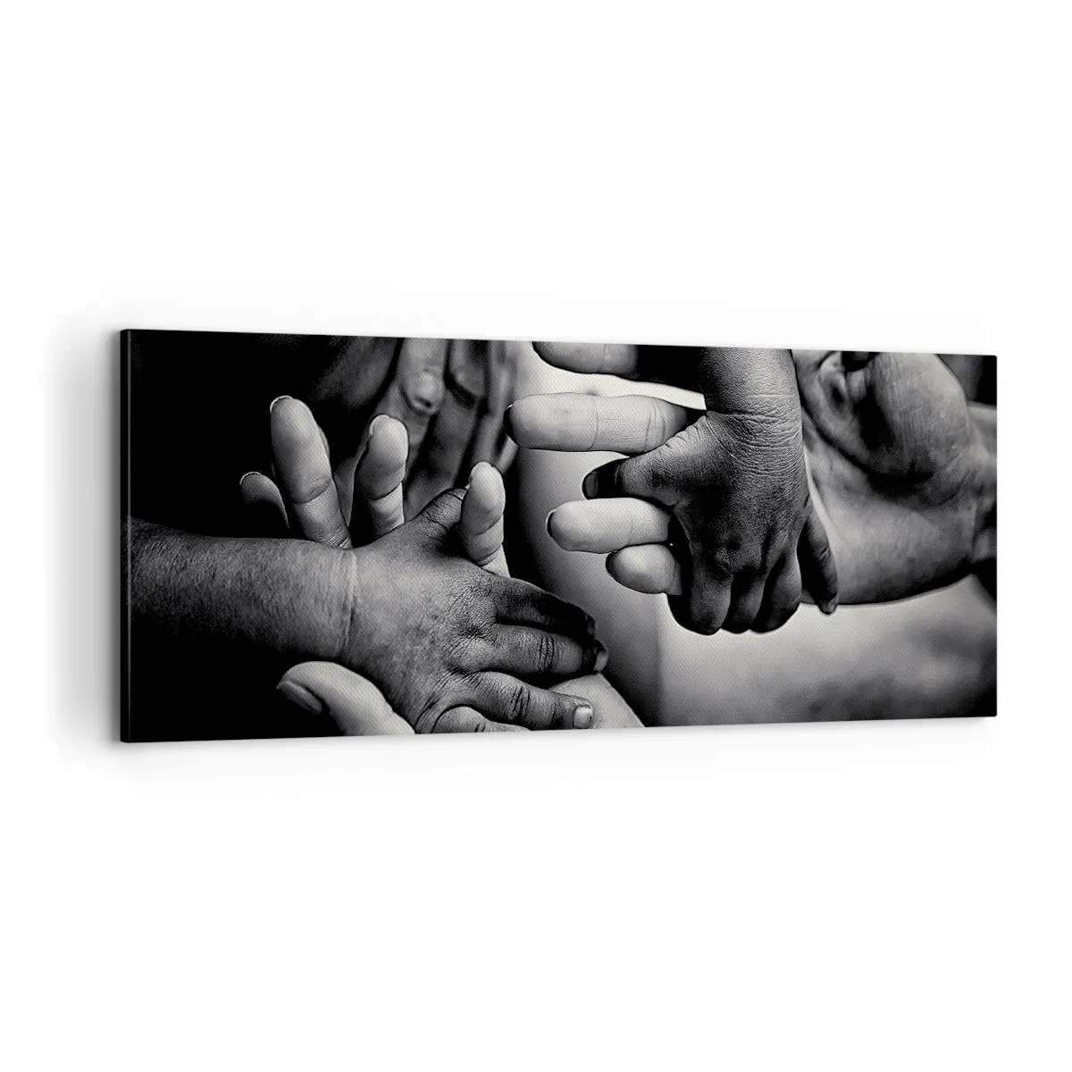 Bild auf Leinwand - Leinwandbild - Mensch sein - 100x40 cm