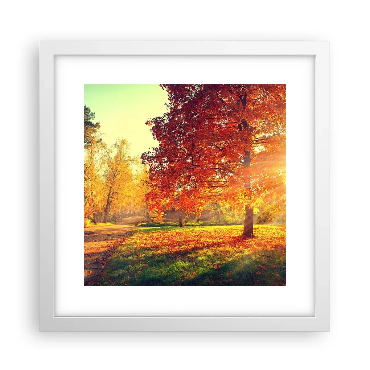 Poster in einem weißen Rahmen - Unhöflich ist schön - 30x30 cm