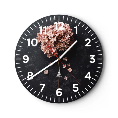 Wanduhr - Glasuhr - Wirklich romantisches Zeichen - 30x30 cm