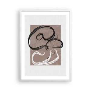 Poster in einem weißen Rahmen - Komposition – die Suche nach Fülle - 50x70 cm