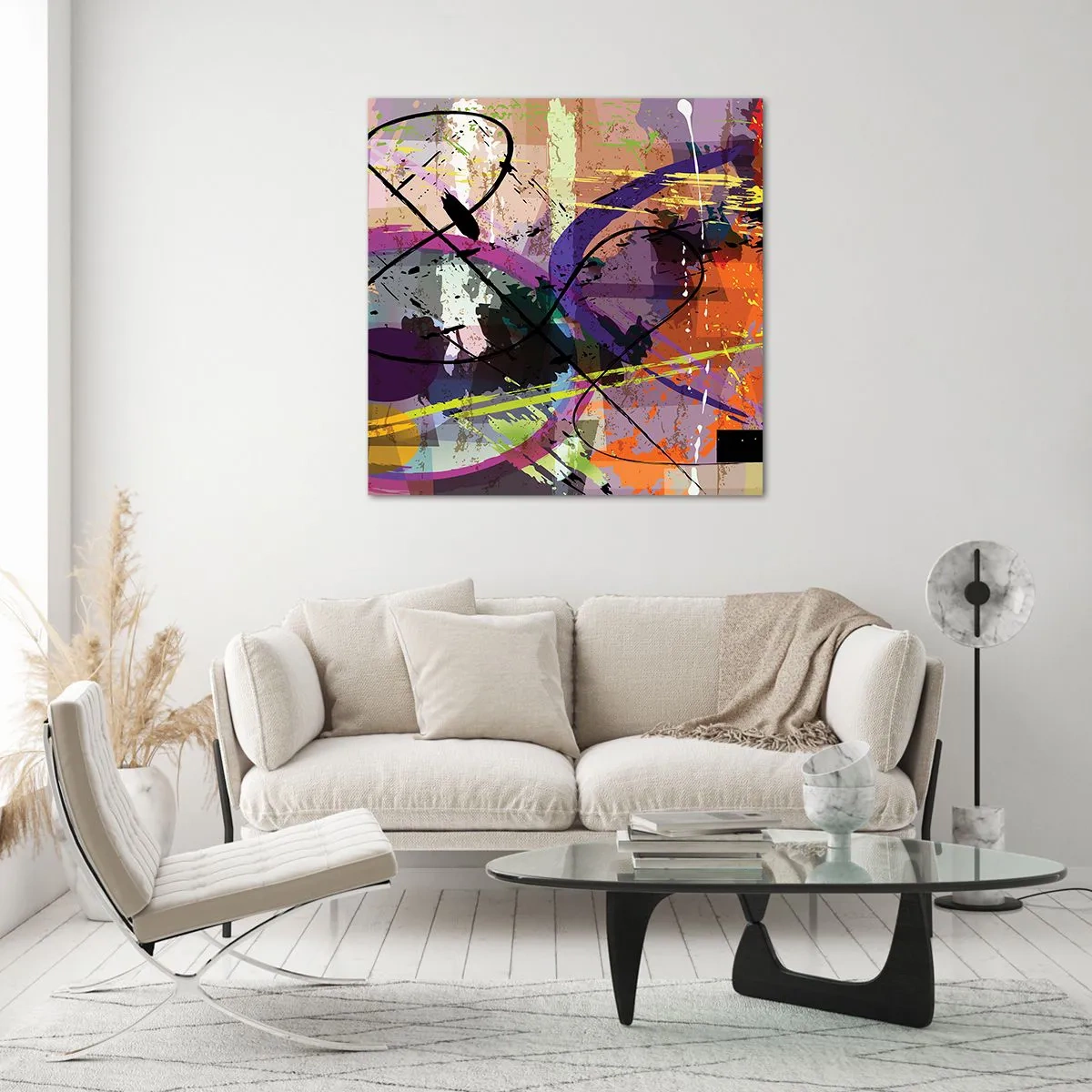 Glasbild - Bild auf glas - Du kannst geradeaus oder umhergehen - 50x50 cm