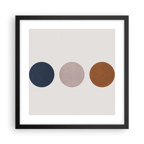 Poster in einem schwarzem Rahmen - Ein Symbol für Exzellenz - 40x40 cm