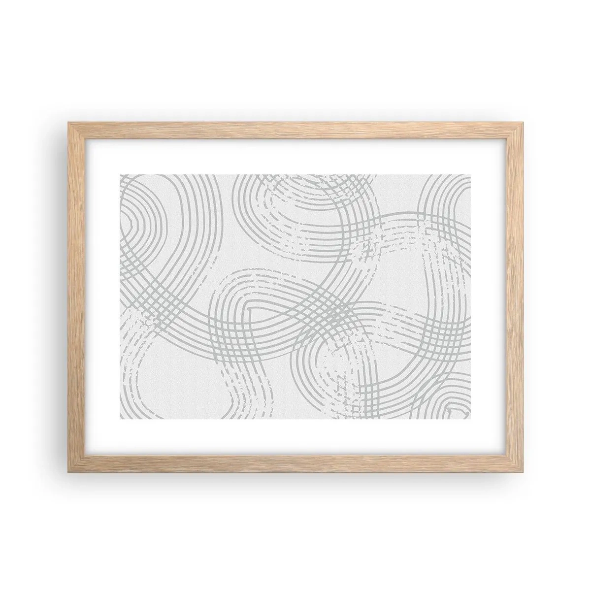 Poster in einem Rahmen aus heller Eiche - Es gibt keinen einfachen Weg - 40x30 cm