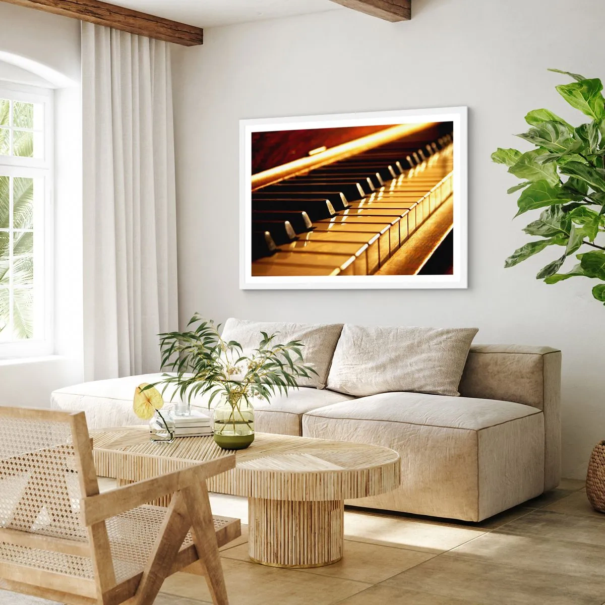 Poster in einem weißen Rahmen - Endlose Möglichkeiten - 50x40 cm