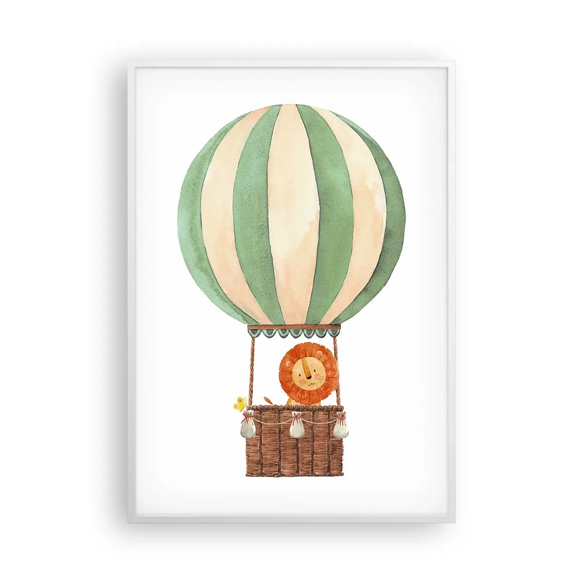 Poster in einem weißen Rahmen - Leons Reisen - 70x100 cm