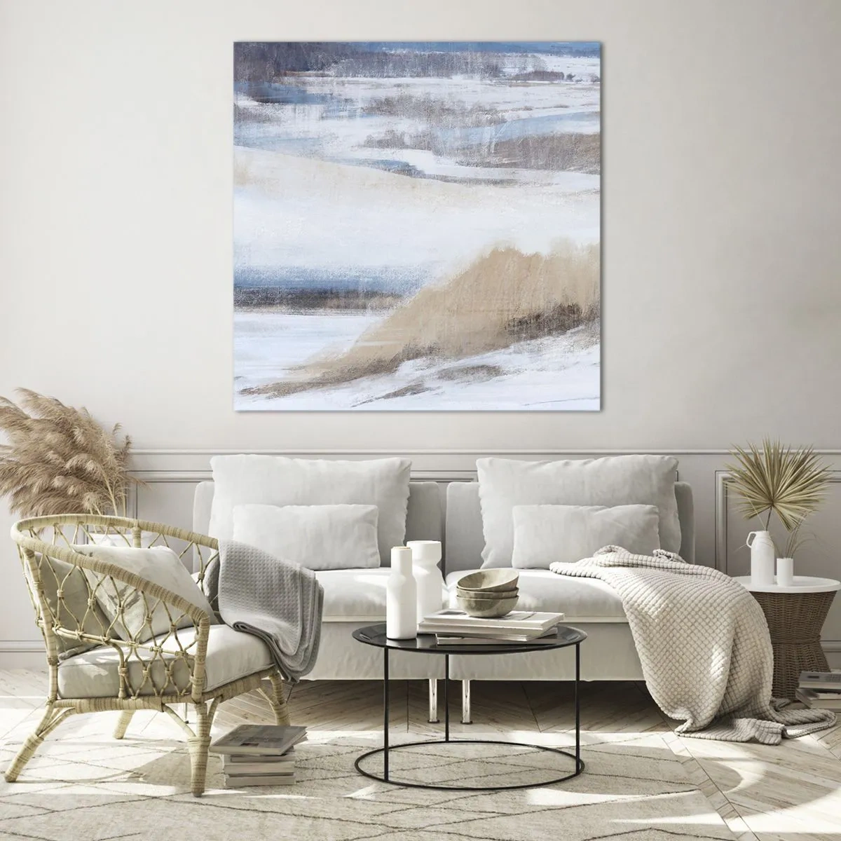 Glasbild - Bild auf glas - Winterkomposition - 30x30 cm