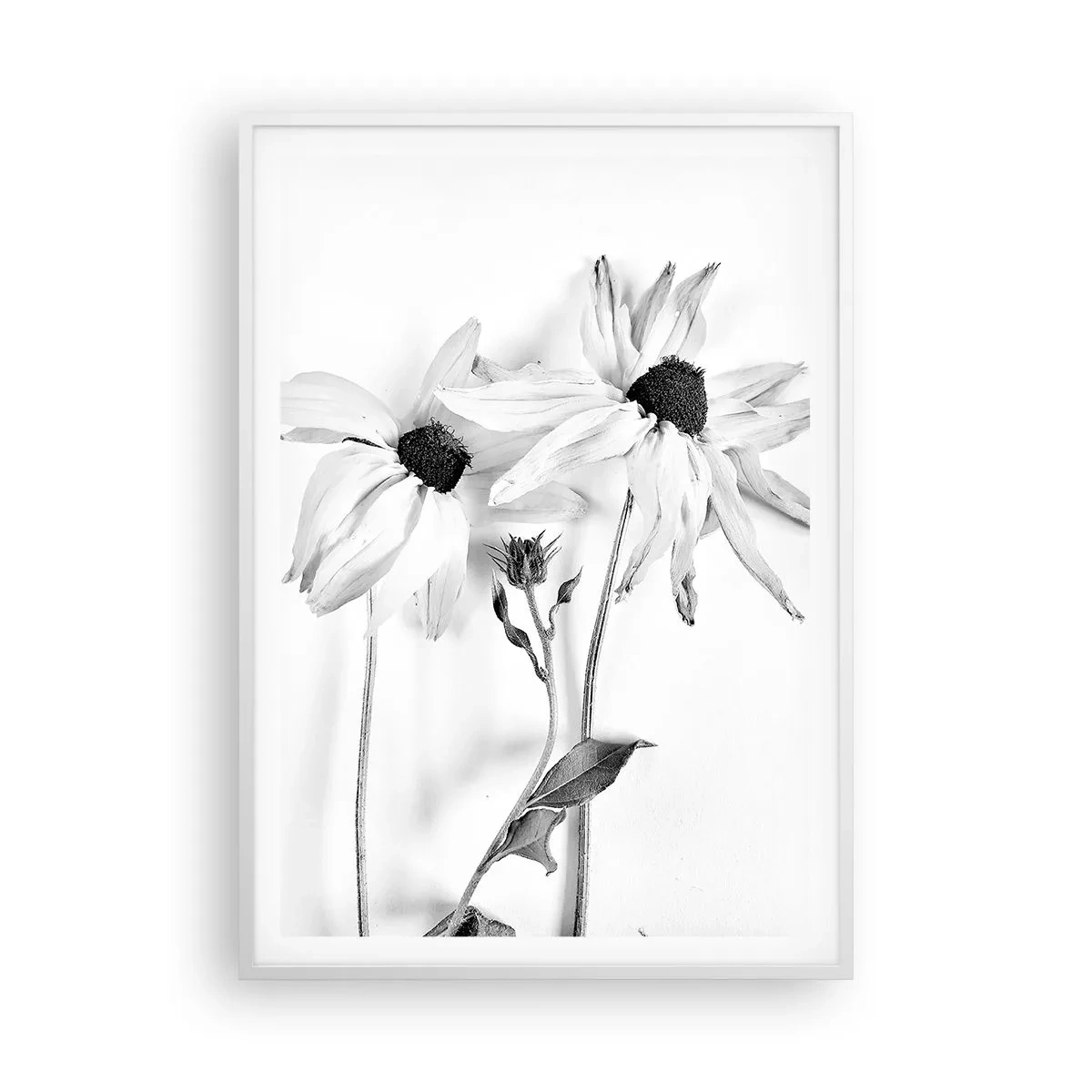 Poster in einem weißen Rahmen - Niemand will allein sein - 70x100 cm