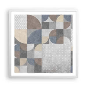 Poster in einem weißen Rahmen - Keramische Fantasie - 60x60 cm