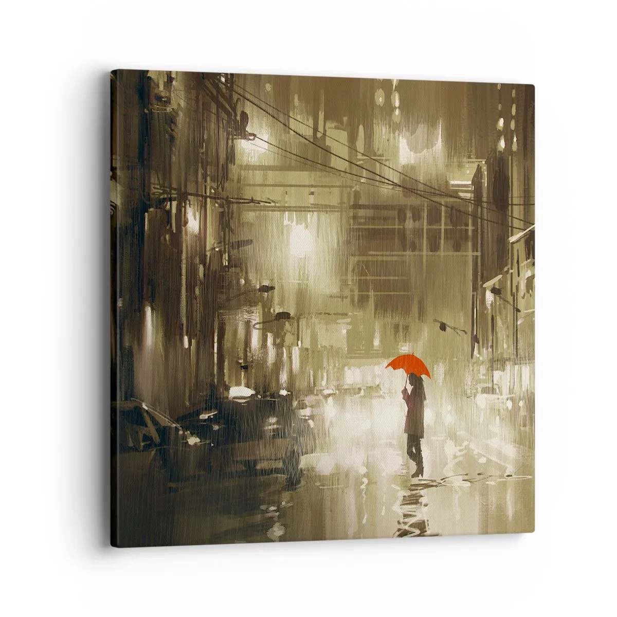 Bild auf Leinwand - Leinwandbild - Allein aber nicht einsam - 40x40 cm