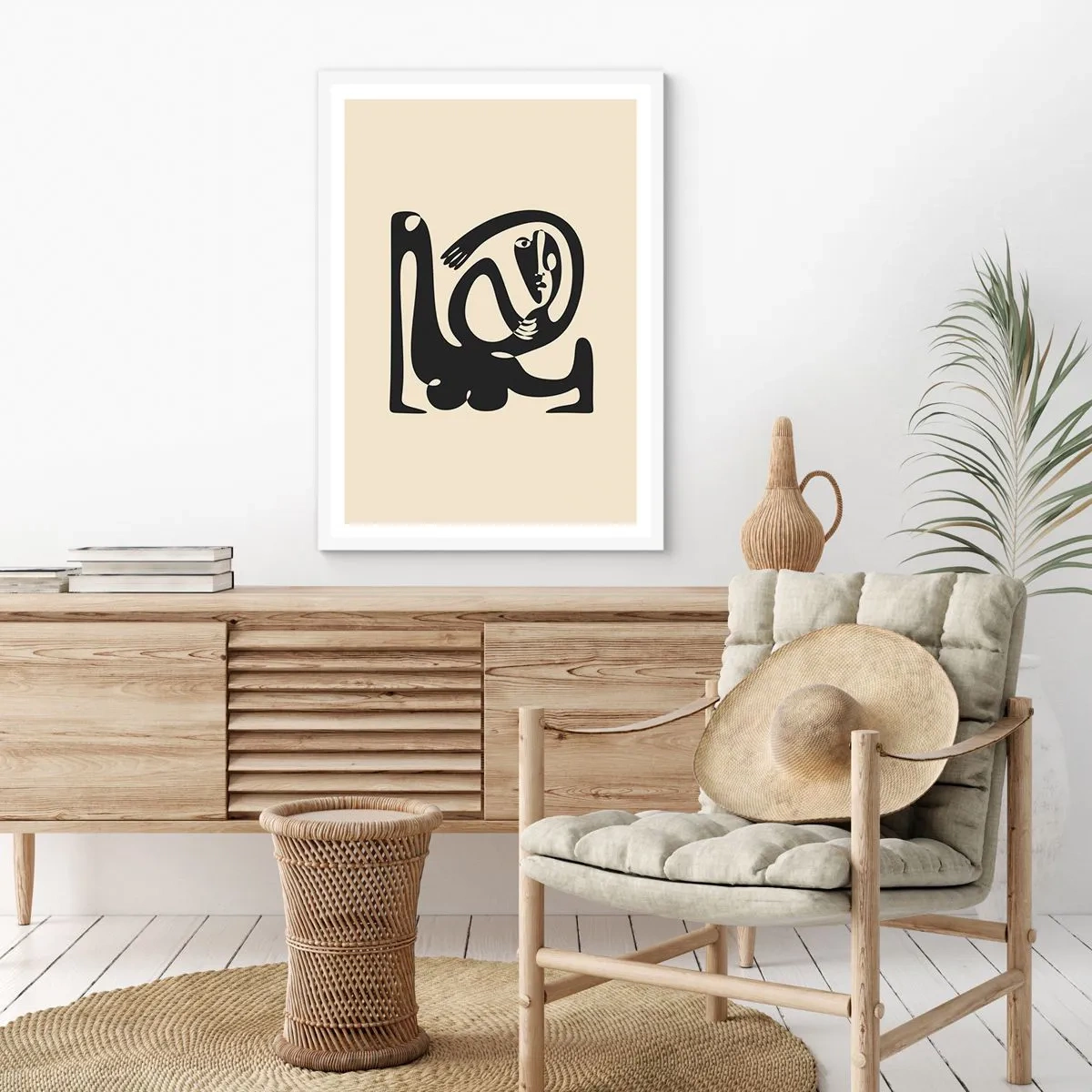 Poster in einem weißen Rahmen - Fast wie Picasso - 61x91 cm