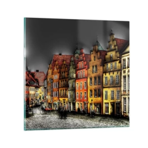 Glasbild - Bild auf glas - Es fehlt nur noch ein verzaubertes Taxi - 40x40 cm