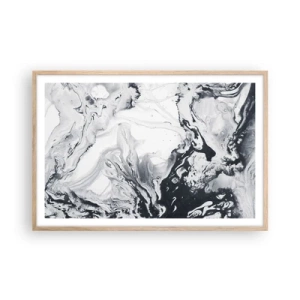 Poster in einem Rahmen aus heller Eiche - Das Innere der Erde - 91x61 cm