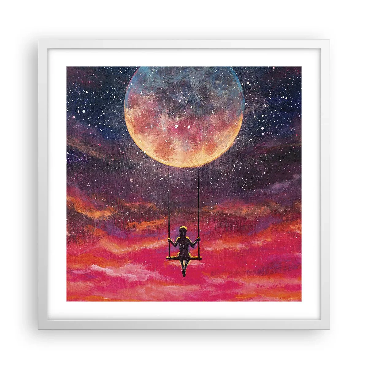 Poster in einem weißen Rahmen - Traum - 50x50 cm