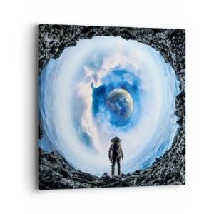 Bild auf Leinwand - Leinwandbild - Es ist nicht weit von zu Hause - 40x40 cm