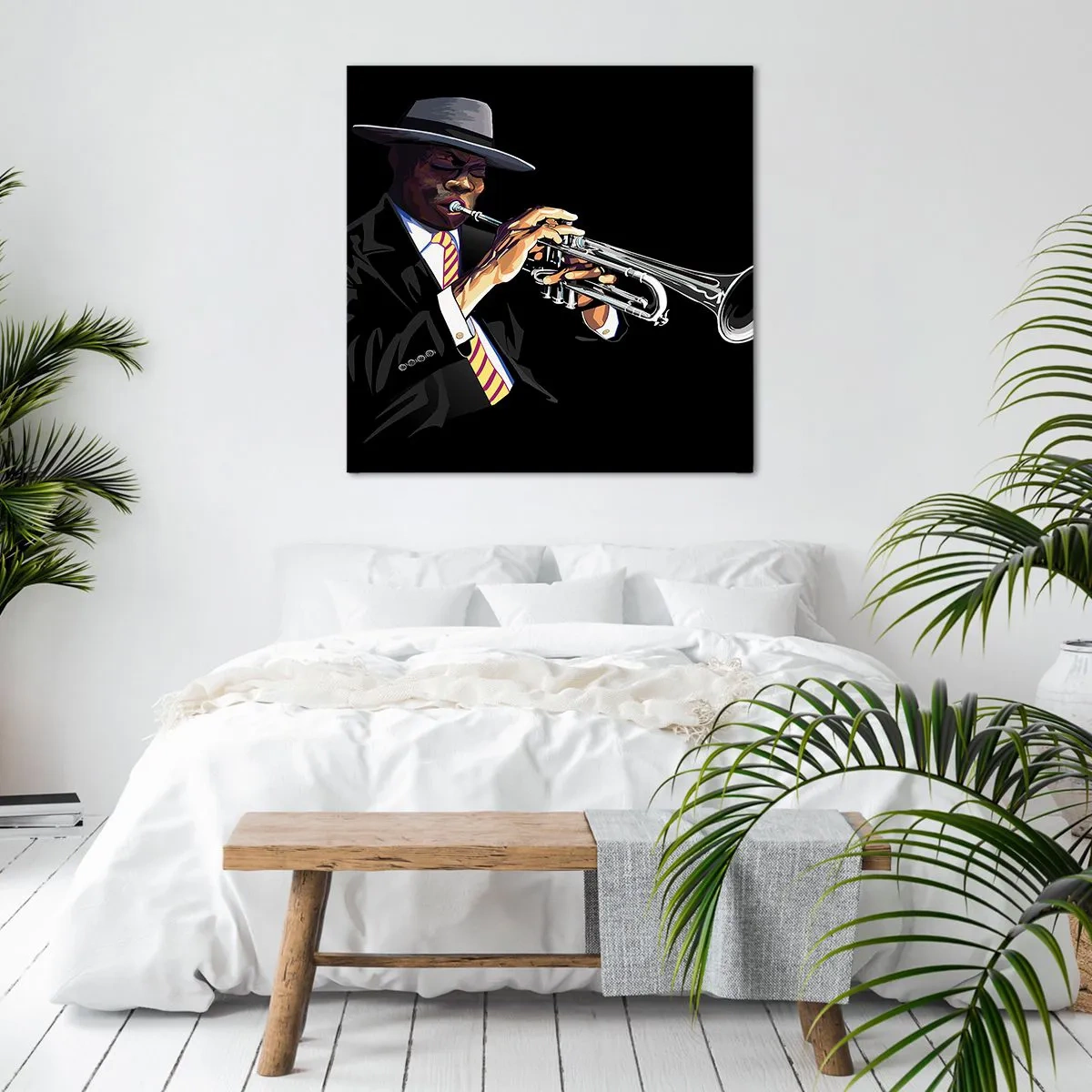 Bild auf Leinwand - Leinwandbild - Charme der alten Schule - 70x70 cm