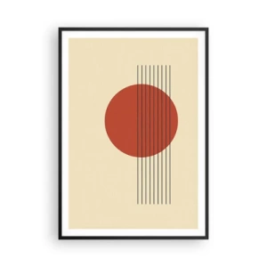 Poster in einem schwarzem Rahmen - Immer wieder und weiter - 70x100 cm