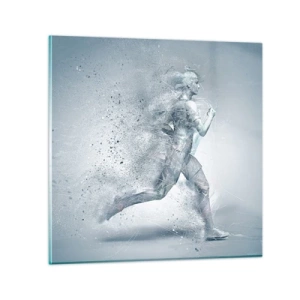 Glasbild - Bild auf glas - Kristallklare Energie - 60x60 cm