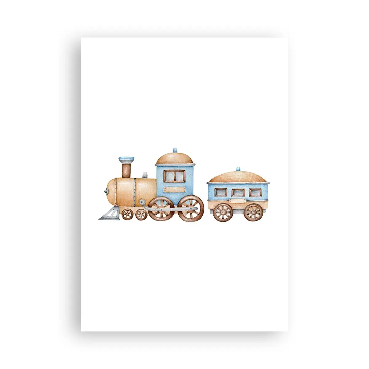 Poster - Am Bahnhof steht ... - 70x100 cm