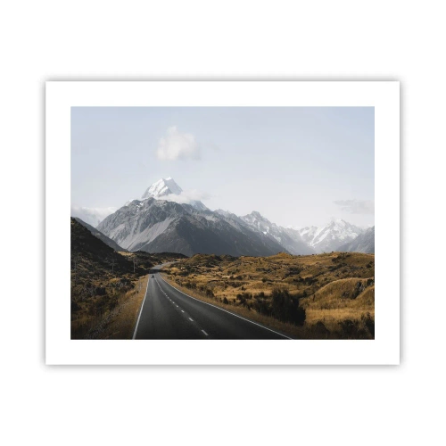Poster - Der Weg ins Herz der Berge - 50x40 cm